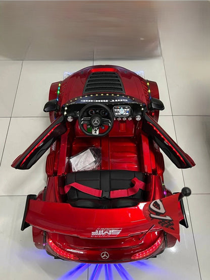 24V 2-Seater Mercedes-Benz AMG GT Kids Electric Drift Car with RC, App Control & Bluetooth