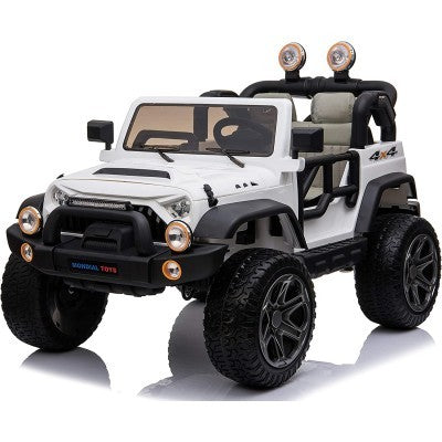 24V Thunder 2-Seater Kids Ride-On Jeep – 4×24 Motors, Remote Control & EVA Wheels-White,Black,Pink