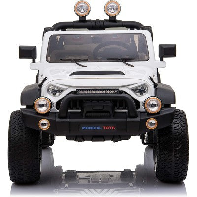 24V Thunder 2-Seater Kids Ride-On Jeep – 4×24 Motors, Remote Control & EVA Wheels-White,Black,Pink