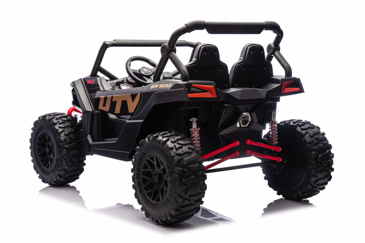 Upgraded UTV 4WD Off-Road 24 V Two-seater – Upgraded New high-powered Quiet Motors, Air Rubber Wheels