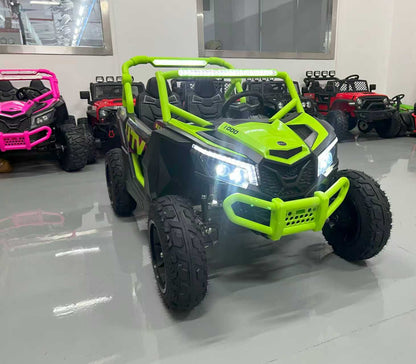 Upgraded UTV 4WD Off-Road 24 V Two-seater – Upgraded New high-powered Quiet Motors, Air Rubber Wheels
