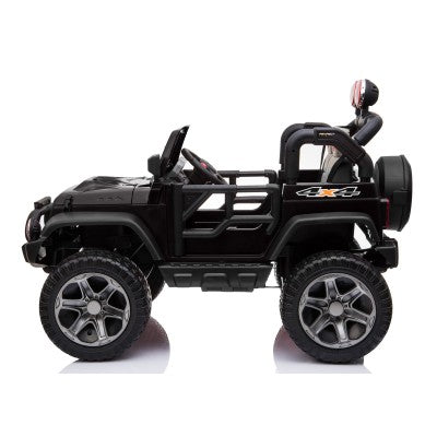 24V Thunder 2-Seater Kids Ride-On Jeep – 4×24 Motors, Remote Control & EVA Wheels-White,Black,Pink