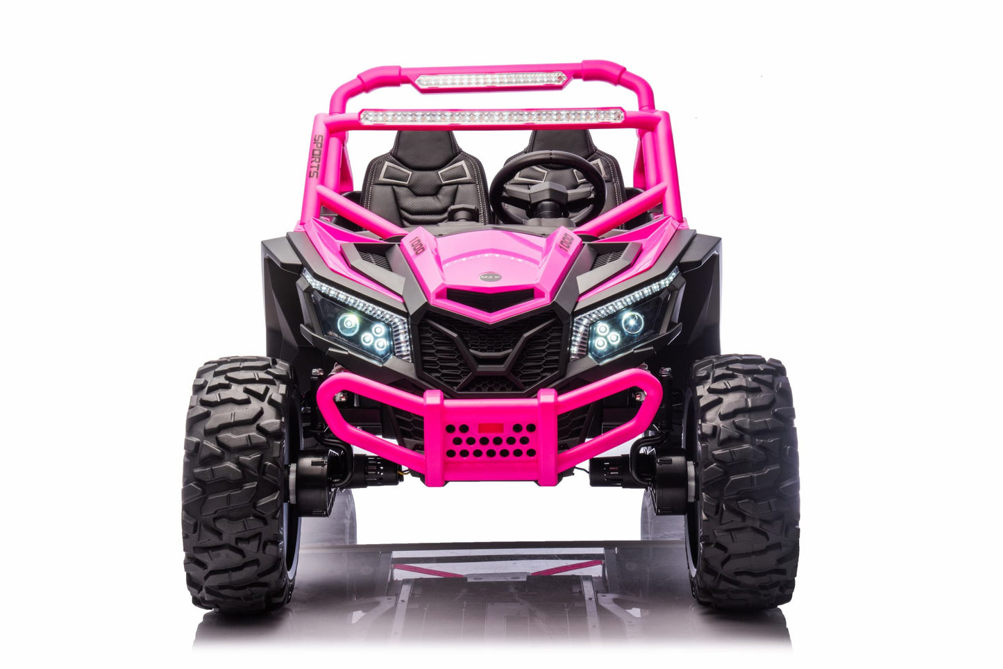 Upgraded UTV 4WD Off-Road 24 V Two-seater – Upgraded New high-powered Quiet Motors, Air Rubber Wheels