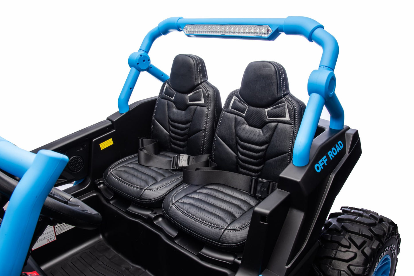 Upgraded UTV 4WD Off-Road 24 V Two-seater – Upgraded New high-powered Quiet Motors, Air Rubber Wheels