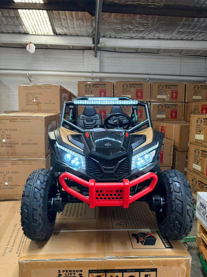 Upgraded UTV 4WD Off-Road 24 V Two-seater – Upgraded New high-powered Quiet Motors, Air Rubber Wheels