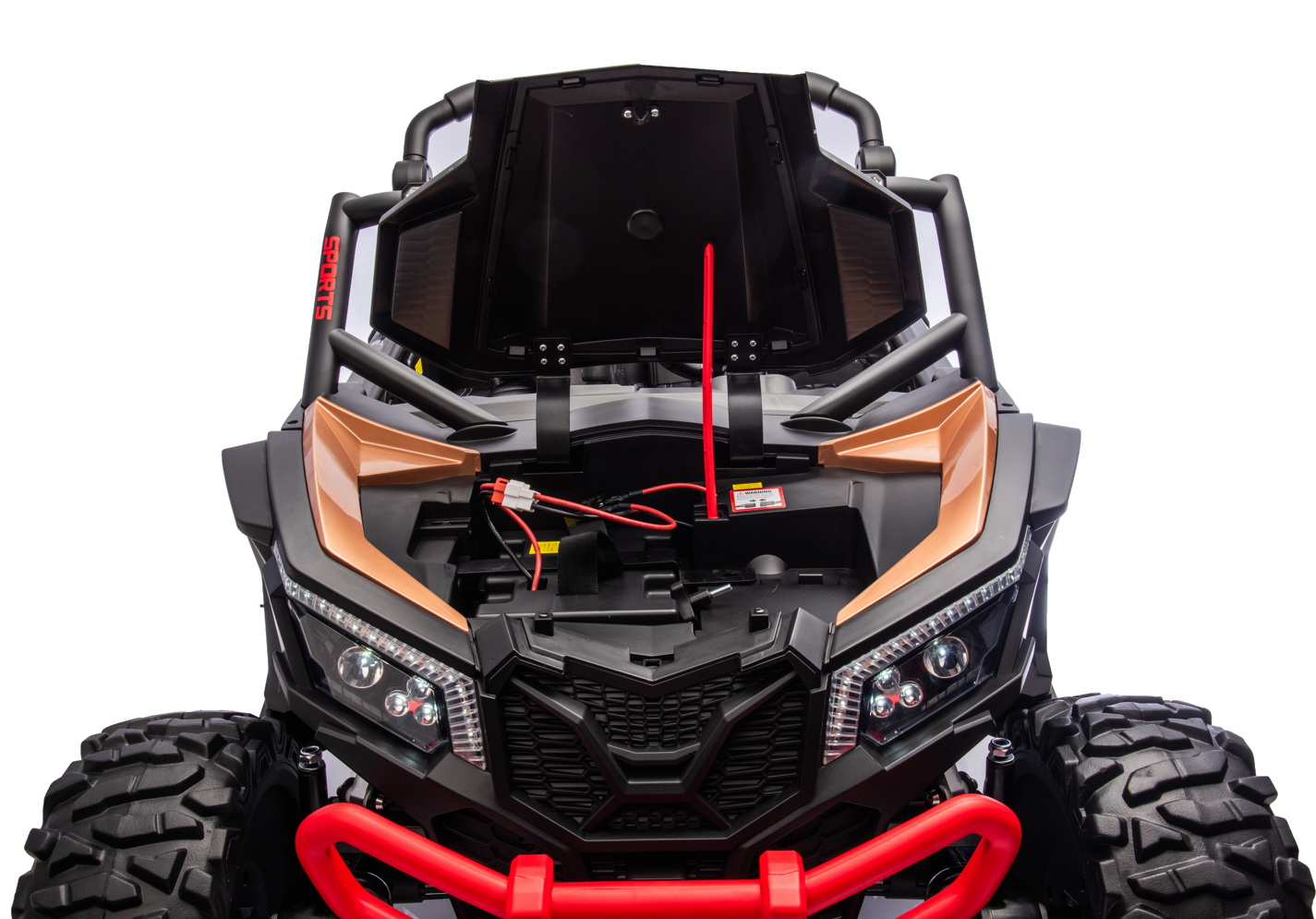 Upgraded UTV 4WD Off-Road 24 V Two-seater – Upgraded New high-powered Quiet Motors, Air Rubber Wheels