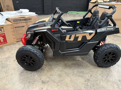 Upgraded UTV 4WD Off-Road 24 V Two-seater – Upgraded New high-powered Quiet Motors, Air Rubber Wheels