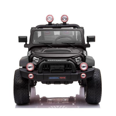 24V Thunder 2-Seater Kids Ride-On Jeep – 4×24 Motors, Remote Control & EVA Wheels-White,Black,Pink