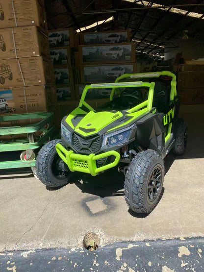 Upgraded UTV 4WD Off-Road 24 V Two-seater – Upgraded New high-powered Quiet Motors, Air Rubber Wheels