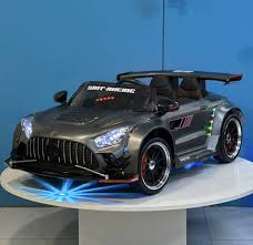 24V 2-Seater Mercedes-Benz AMG GT Kids Electric Drift Car with RC, App Control & Bluetooth