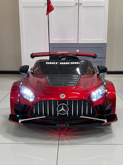 24V 2-Seater Mercedes-Benz AMG GT Kids Electric Drift Car with RC, App Control & Bluetooth